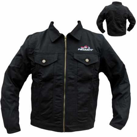 PROANTI Motorradjacke Jeans Aramid Motorrad Jeansjacke mit Protektoren