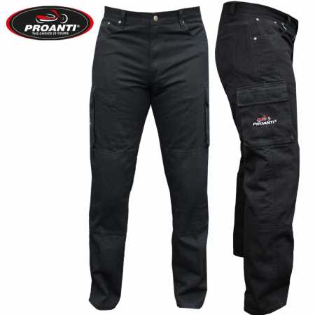 PROANTI Motorradhose Jeans Aramid Motorrad Jeanshose mit Protektoren