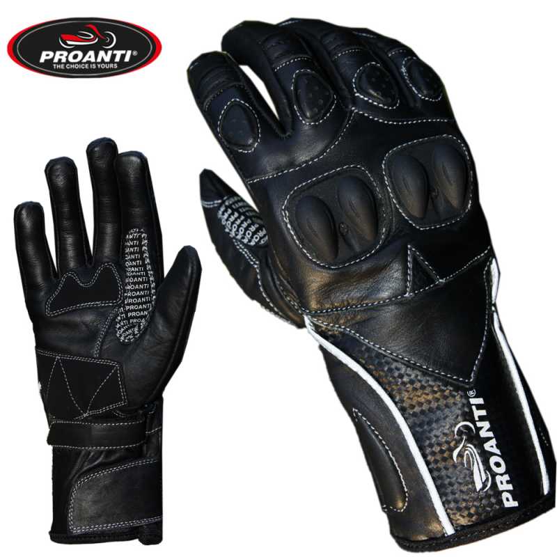 Damen Motorradhandschuhe von PROANTI Touring Leder Motorrad Handschuhe