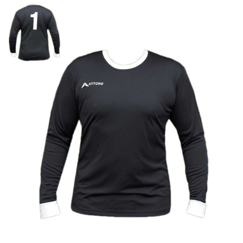 Torwarttrikot Torwart Trikot Shirt mit Polstern Schwarz