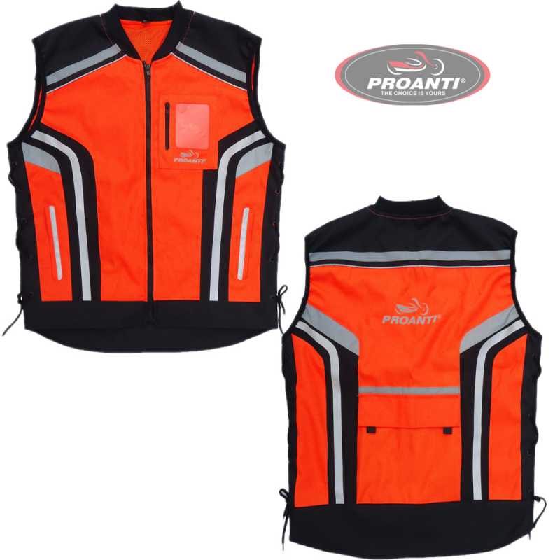 PROANTI Motorrad Warnweste Sicherheitsweste Motorrad Quad Neon Weste
